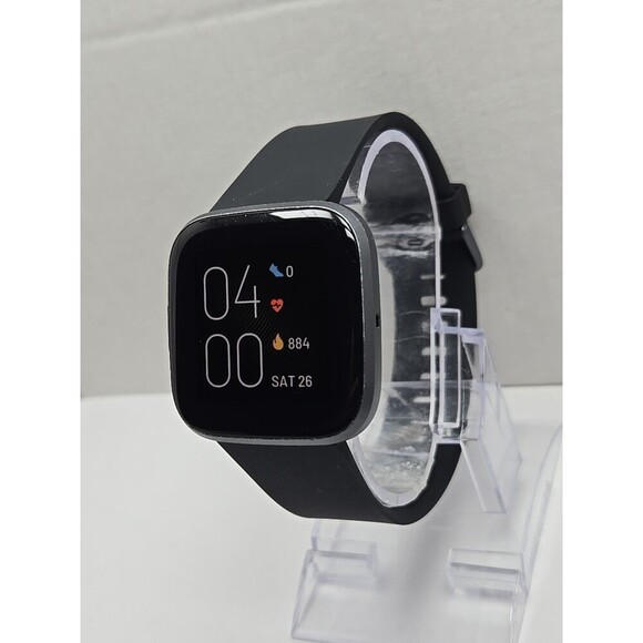 Fitbit Versa 2 Activity Tracker Gray Black 40mm Alexa WR50M Always On W/ Charger - Picture 2 of 10